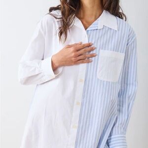 Printfresh Blue and White Striped Shirt NWT